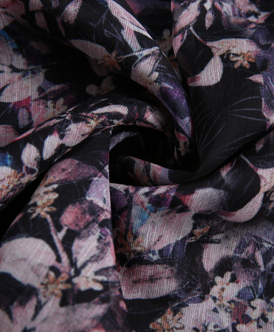 Dress - Printed Silk Chiffon Dress